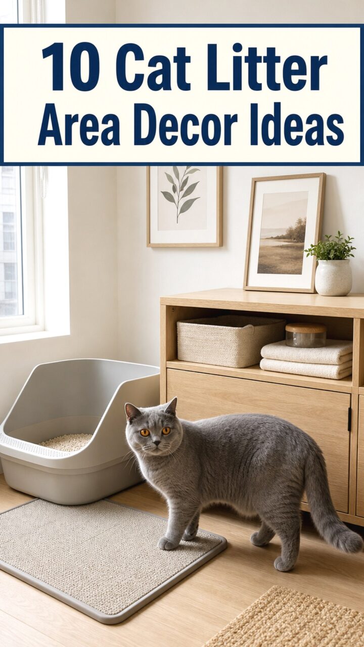 10 Cat Litter Area Decor Ideas That Look Tidy and Work for Cats