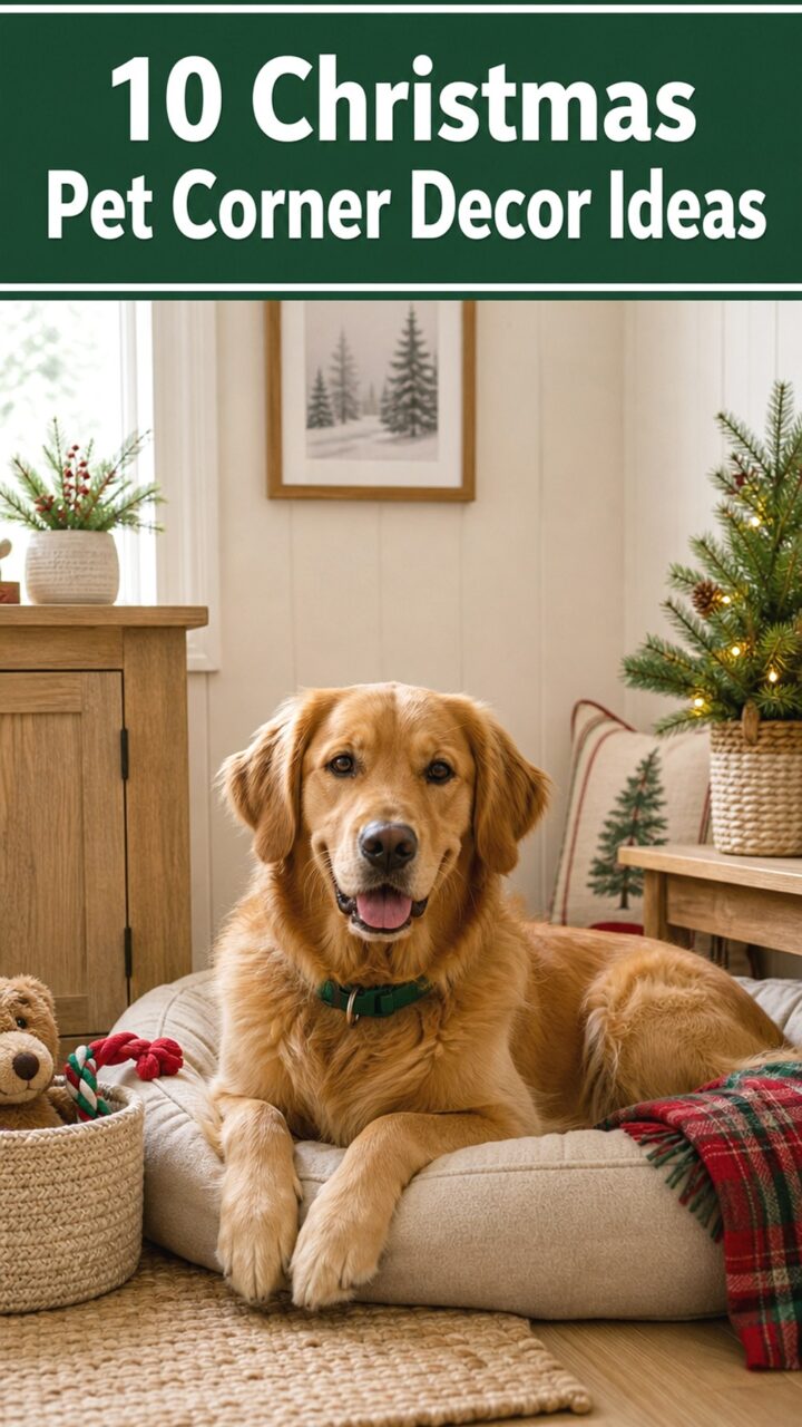10 Christmas Pet Corner Decor Ideas for a Cozy, Pet-Safe Space