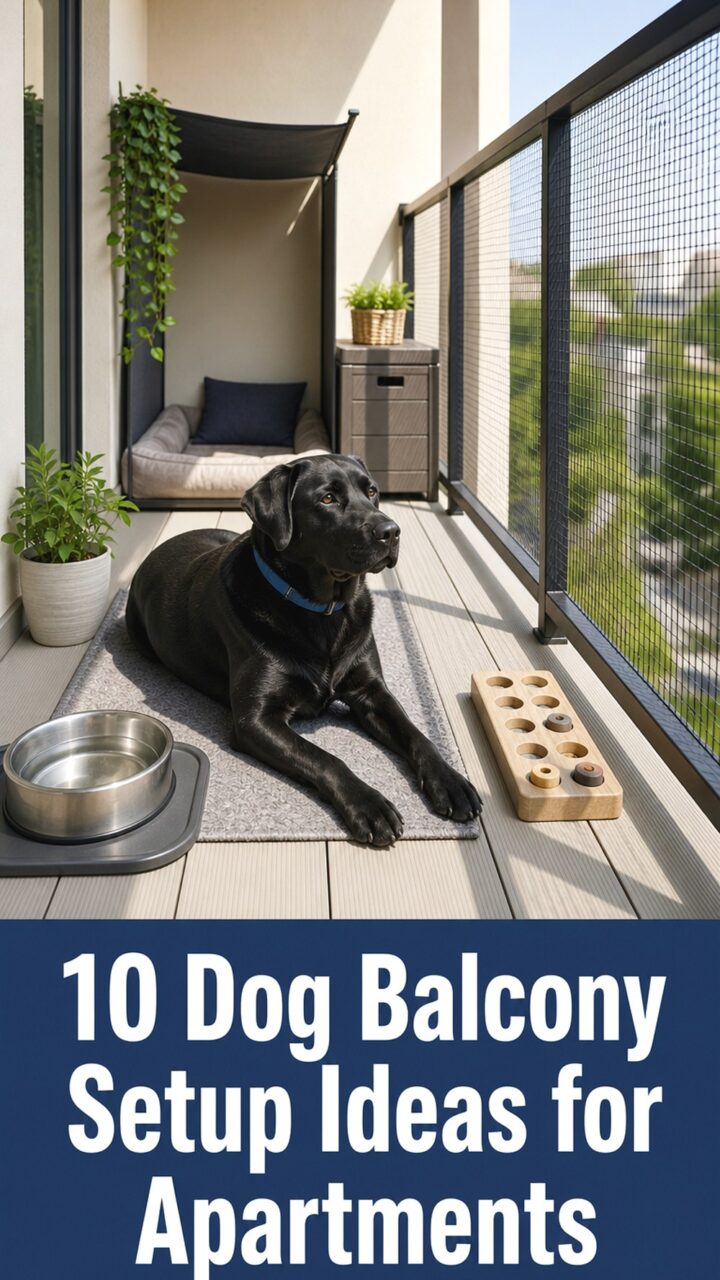 10 Dog Balcony Setup Ideas for Apartments Safe, Practical Small-Space Options