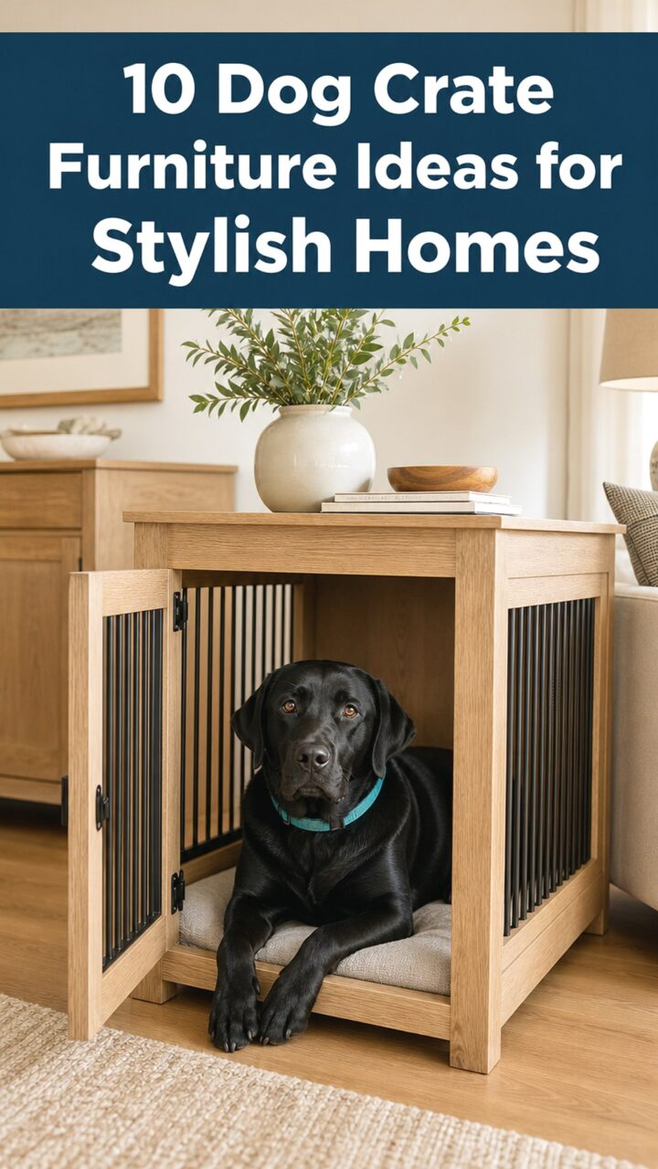 10 Dog Crate Furniture Ideas for Stylish Homes