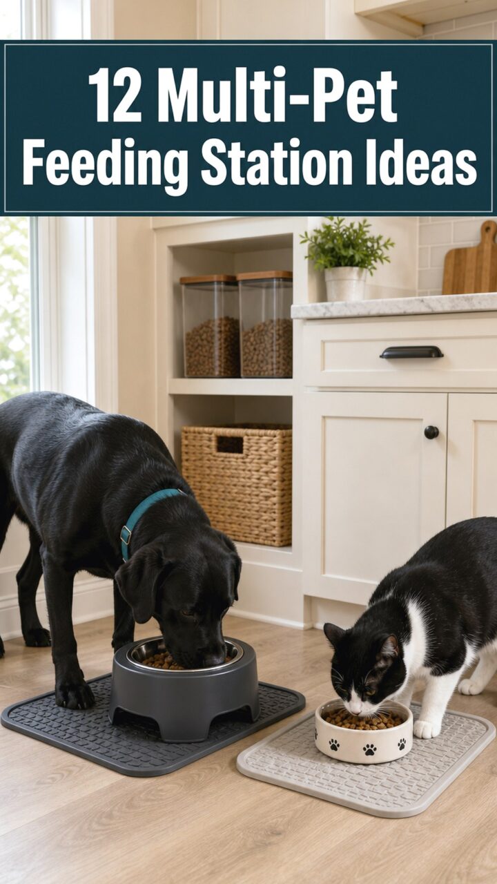 12 Multi-Pet Feeding Station Ideas for Organized Mealtimes