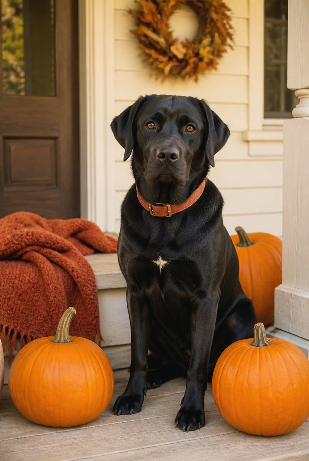 After Build a Classic Pumpkin Porch Portrait