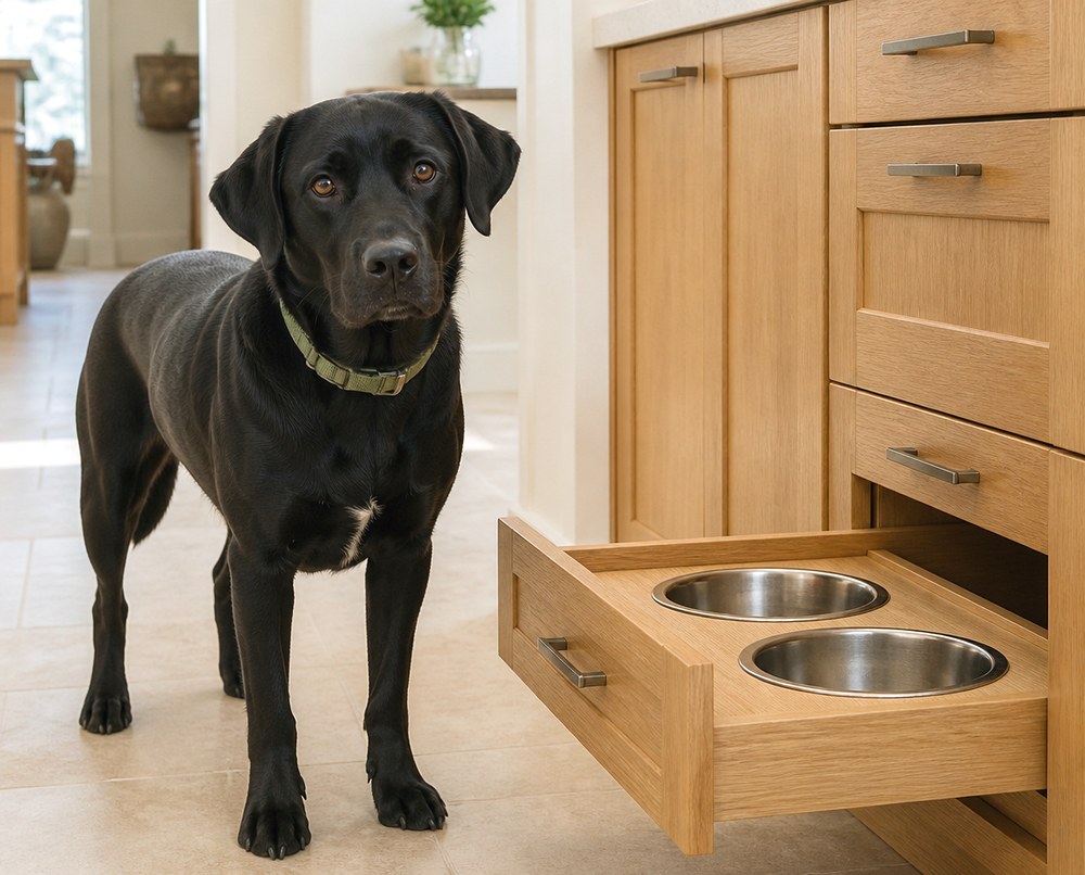 After Pull Out Feeding Drawer