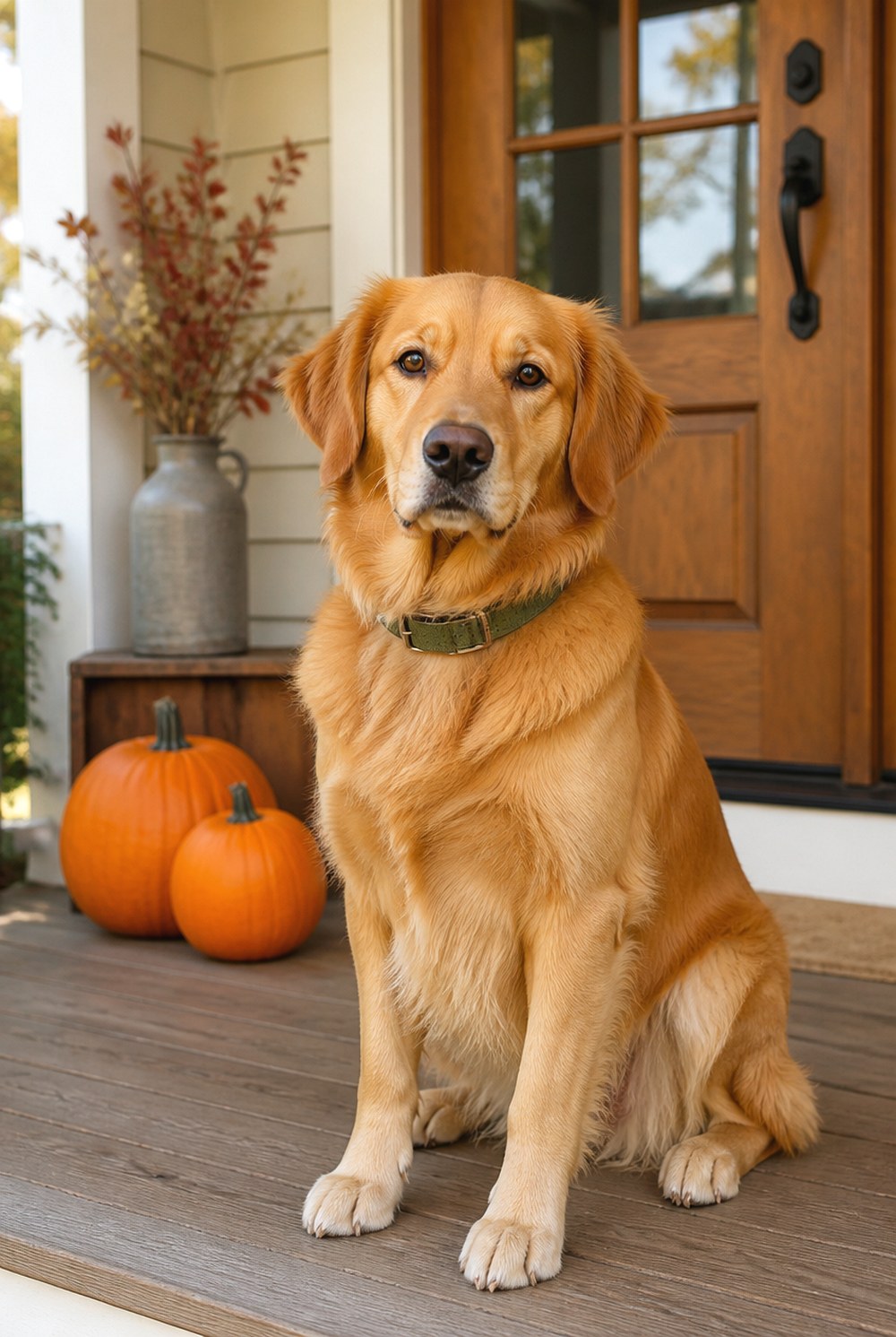 After Pumpkin Porch Portrait
