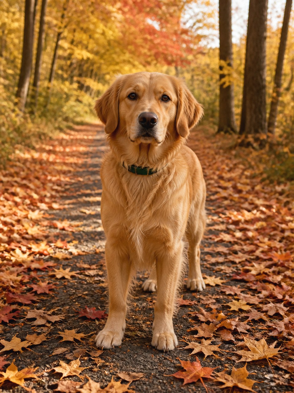 After Use a Leaf Lined Path for a Classic Fall Portrait