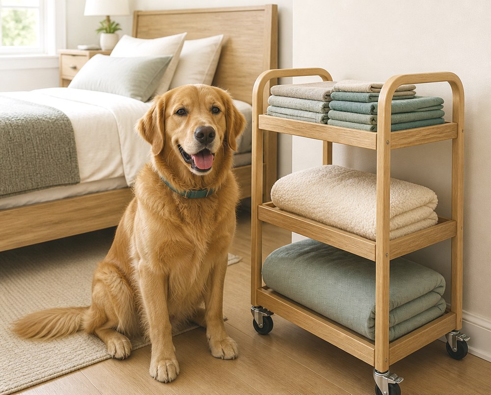 After Create a Slim Rolling Care Cart for Flexible Storage