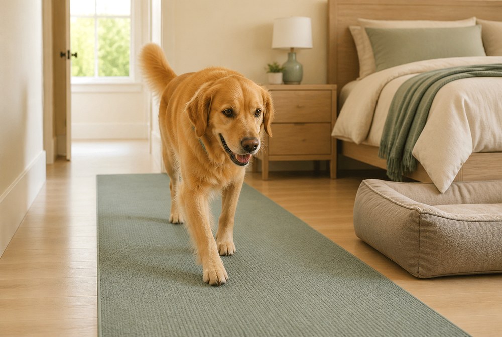 After Add a Washable Rug for Better Footing