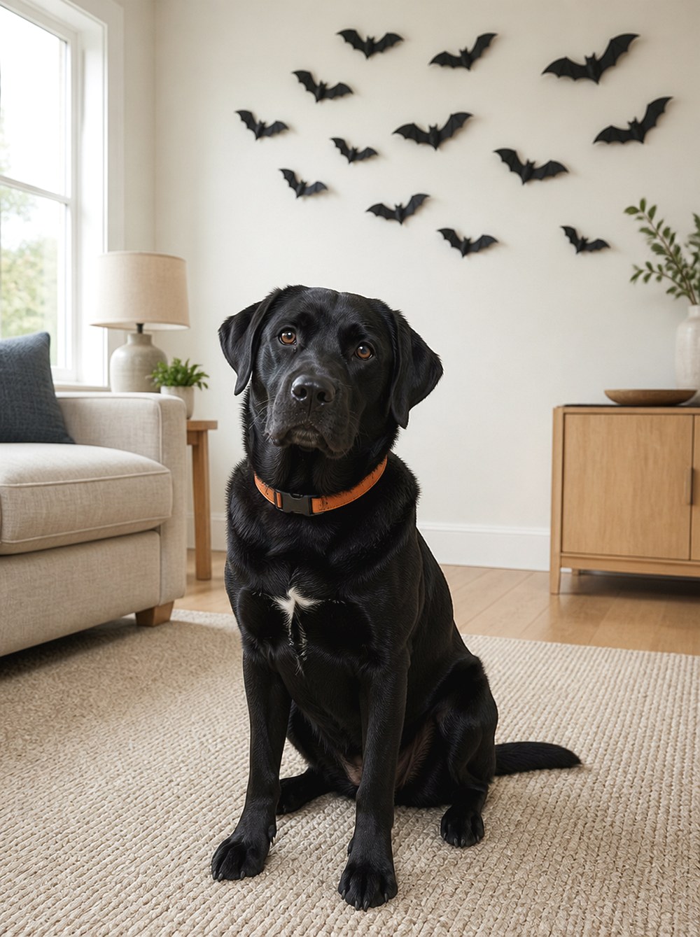 After Make a Paper Bat Backdrop