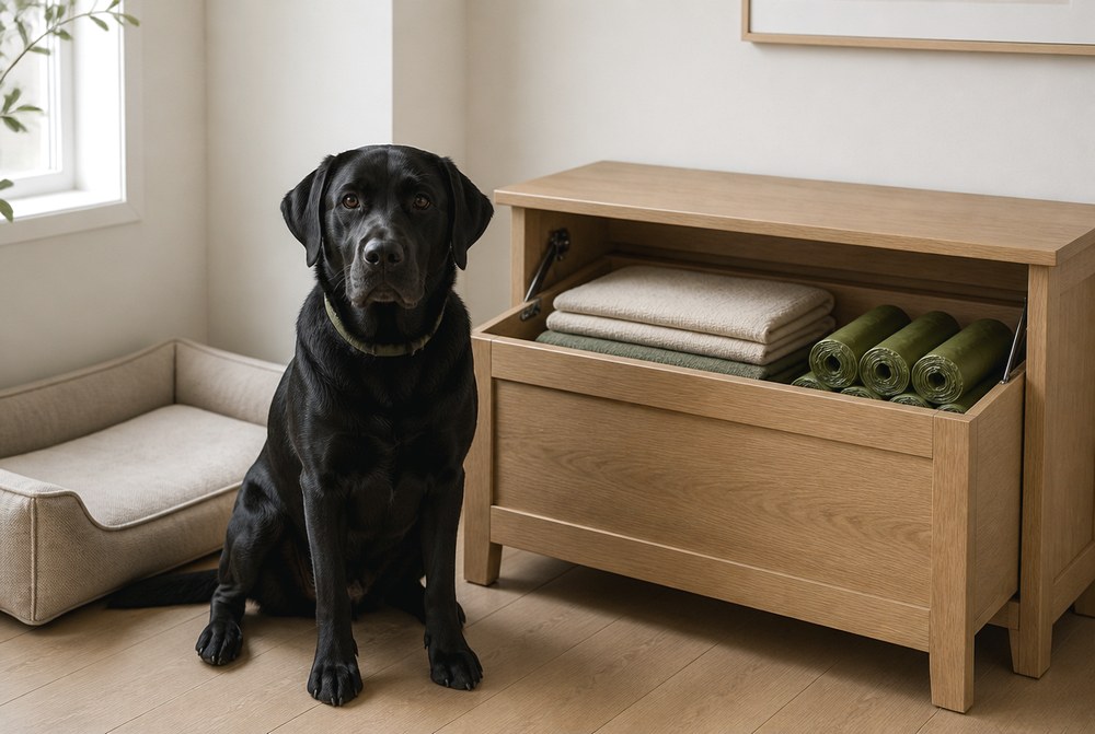 After Use a Storage Bench as the Boundary