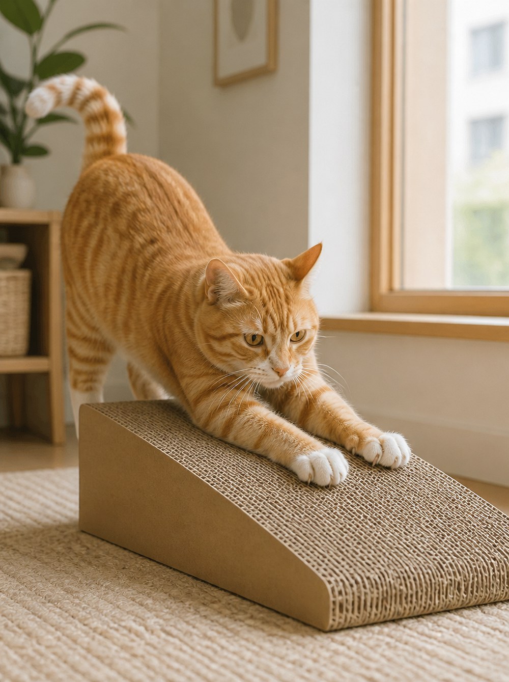 After Angled Cardboard Scratch Ramp