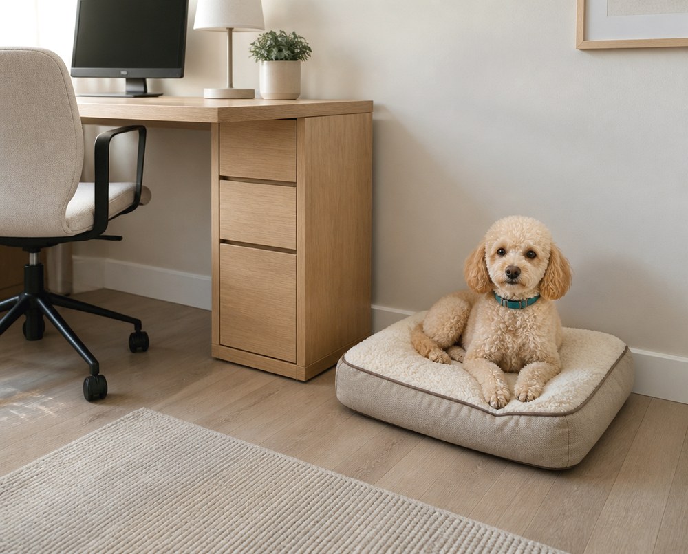 After Create a Resting Spot Beside Your Desk