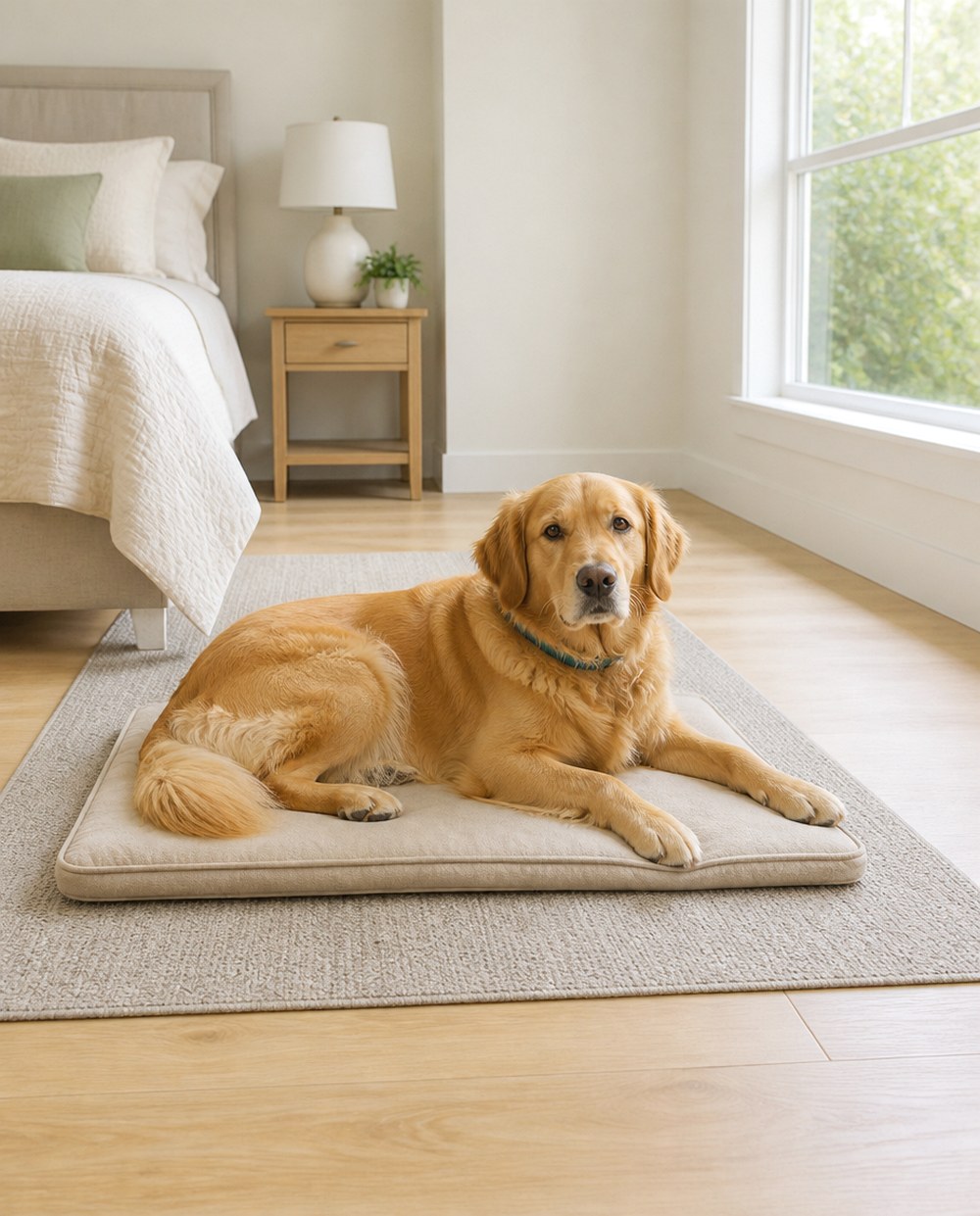 After Define the Corner With a Washable Rug