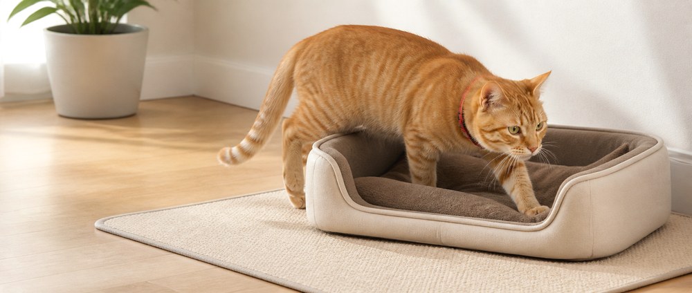 After Create a Floor Level Corner for a Senior or Less Mobile Pet