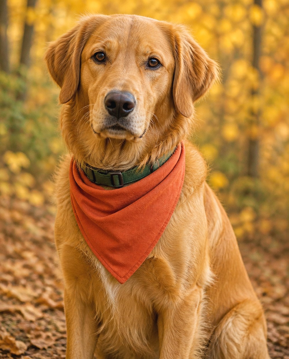 After Add One Comfortable Fall Bandana