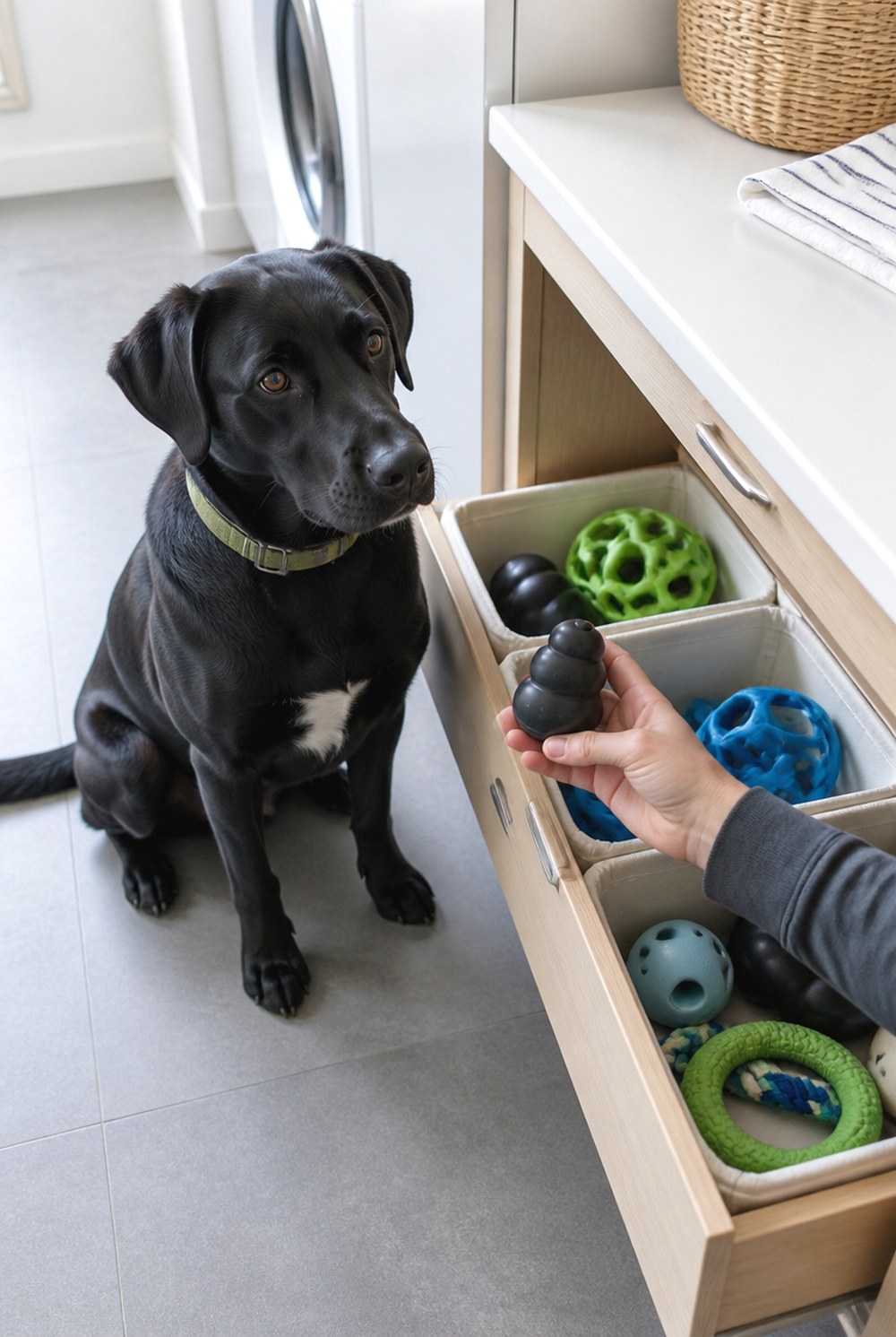After Use a Small Toy Rotation Cabinet Instead of an Open Toy Pile
