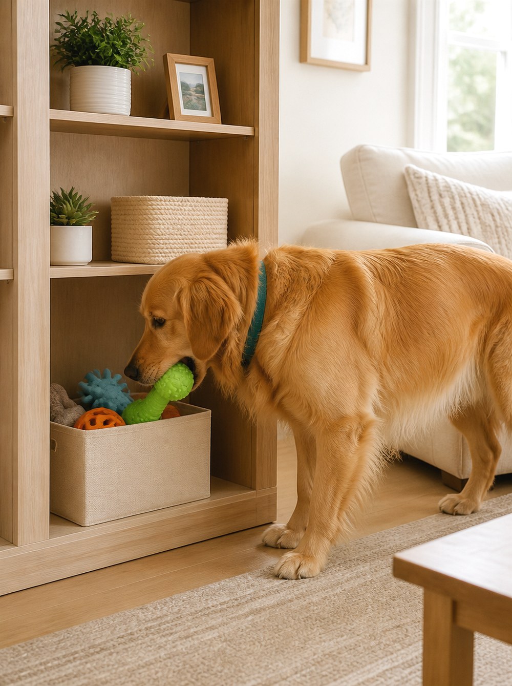After Build a Toy Cubby Into an Existing Bookcase