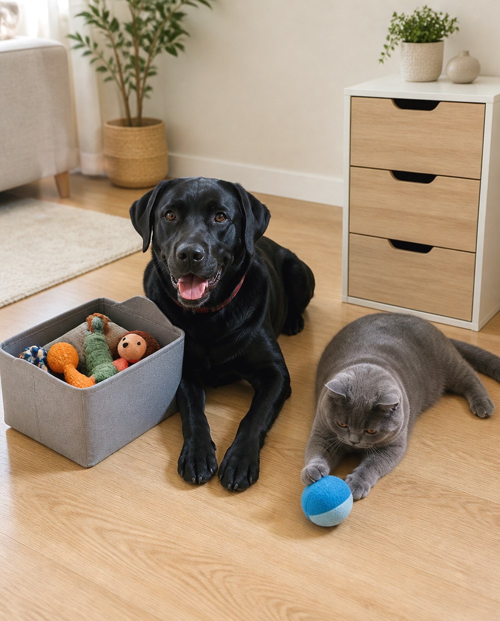 After Make Two Toy Stations Instead of One Mixed Basket