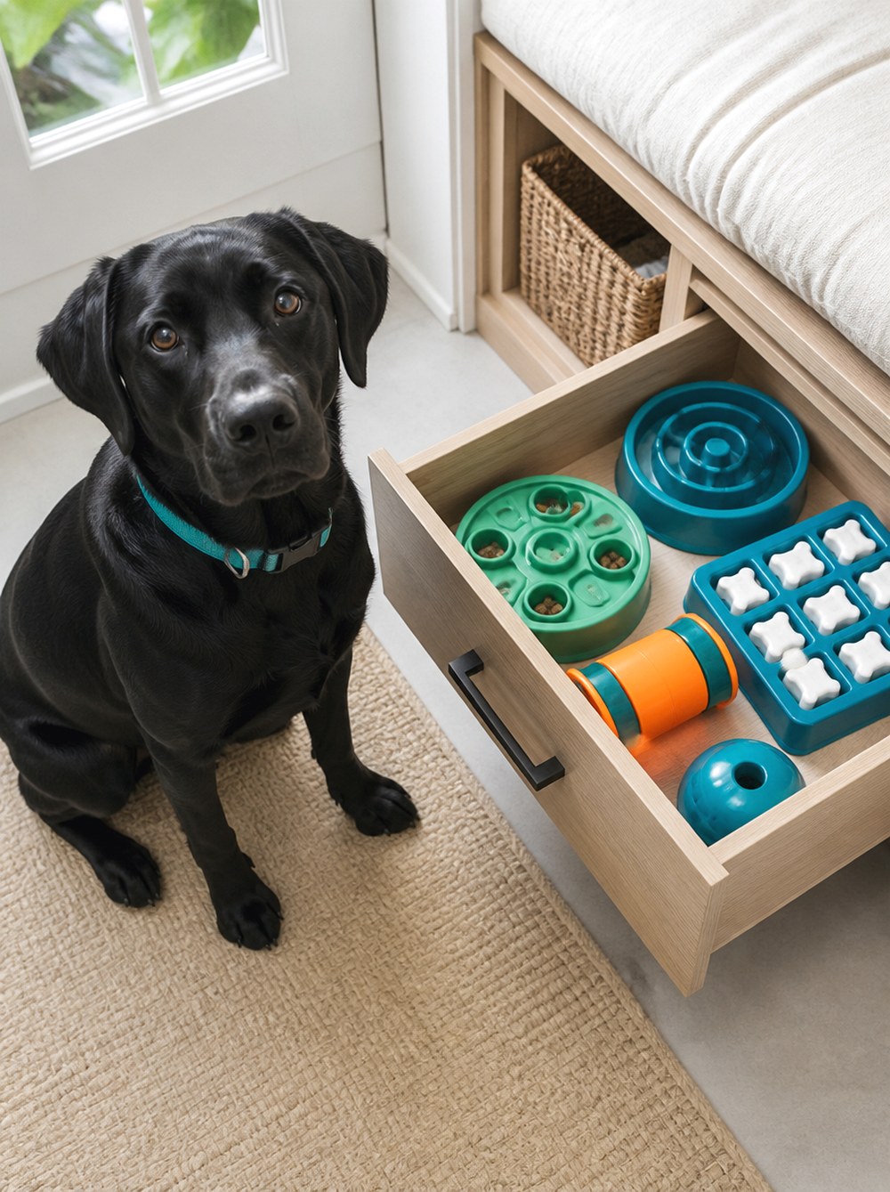 After Use a Drawer for Supervised Enrichment Supplies
