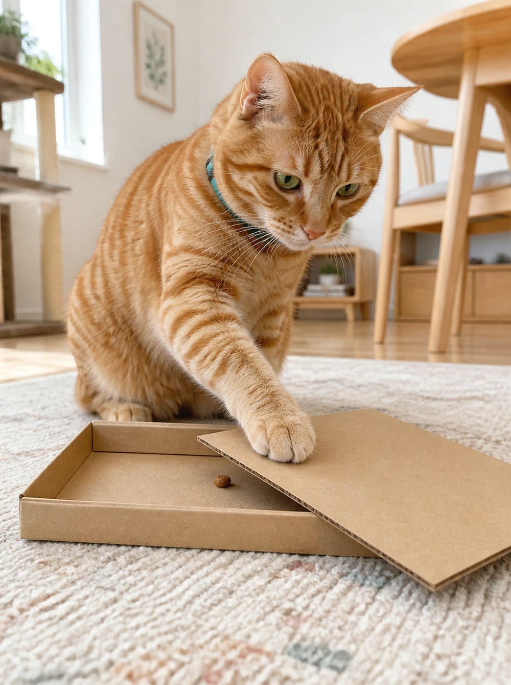 After Sliding Cardboard Cover Tray