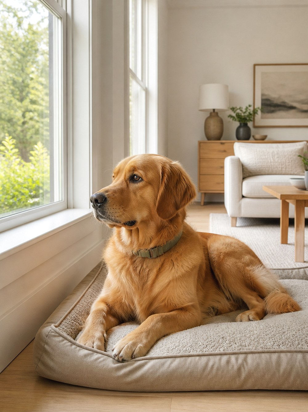 After Give the Bed a Spot Near the Main Window—Without Blocking It