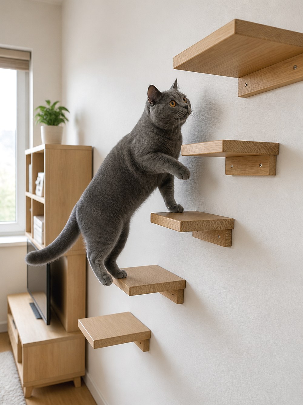 Build a Staggered Shelf Staircase