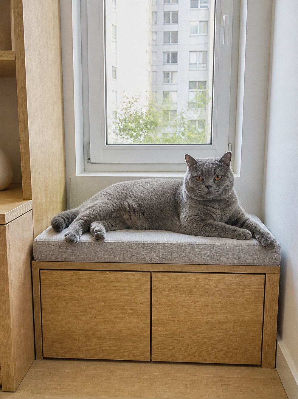 Build the Window Perch Into a Storage Bench