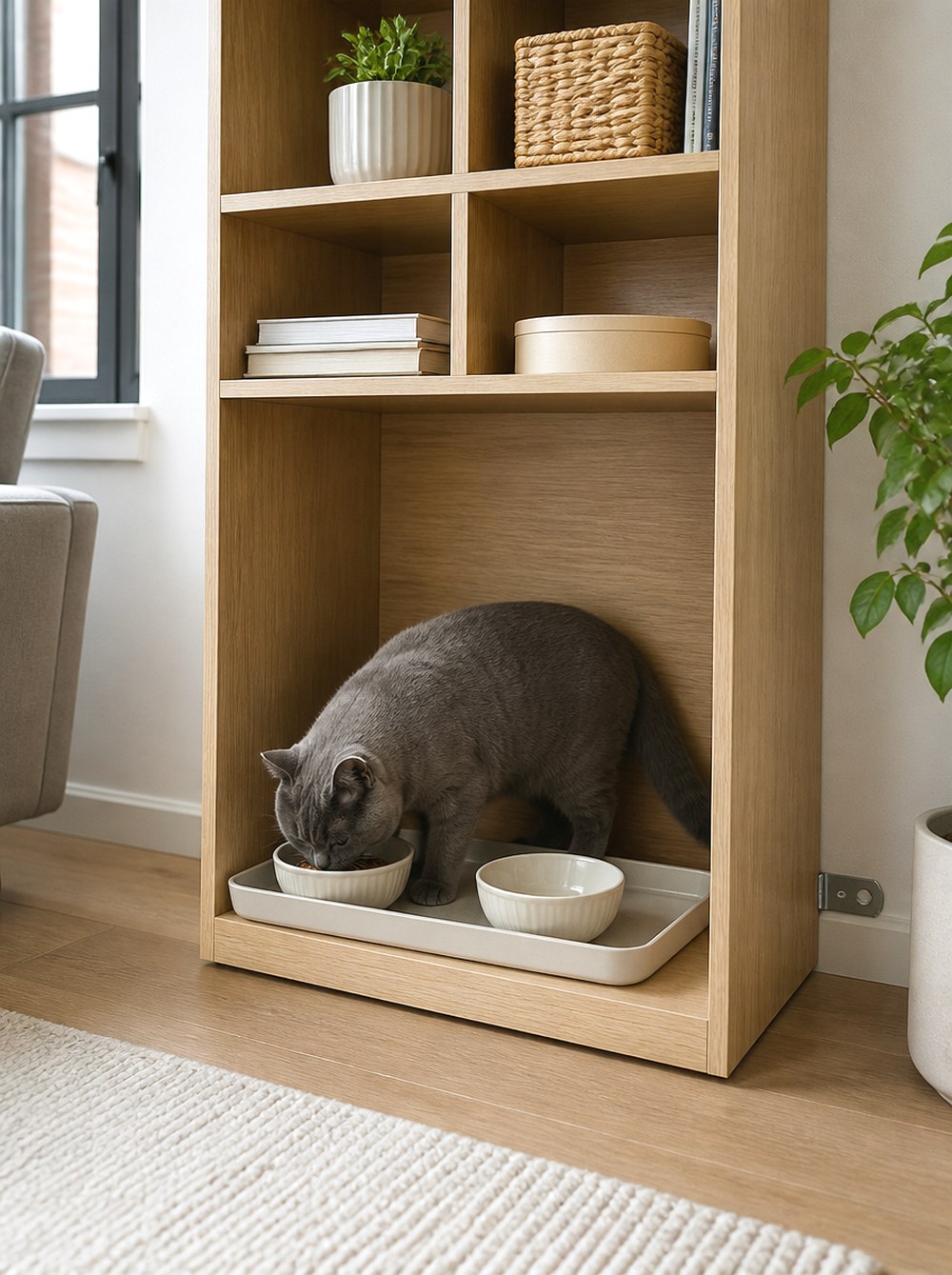 Convert One Anchored Bookcase Cubby