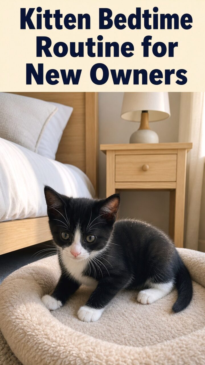Kitten Bedtime Routine for New Owners A Calm Nighttime Plan