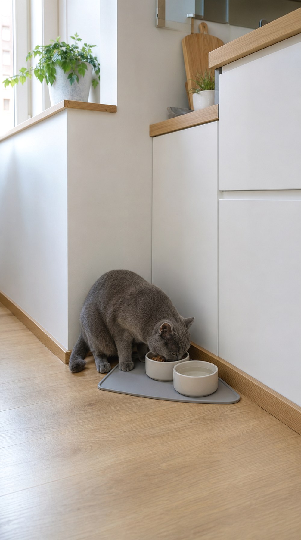 Turn an Empty Corner Into a Triangle Feeding Zone
