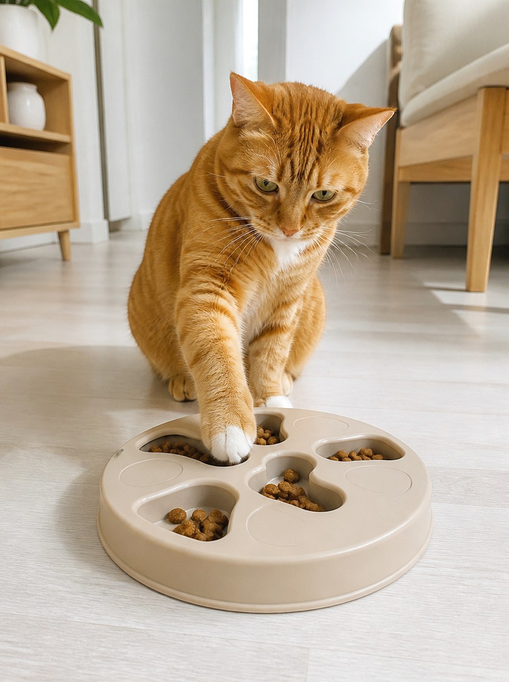 Use a Puzzle Feeder That Can Get Harder Gradually