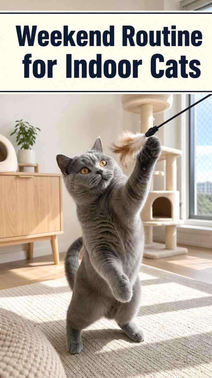 Weekend Routine for Indoor Cats A Balanced Saturday and Sunday Plan