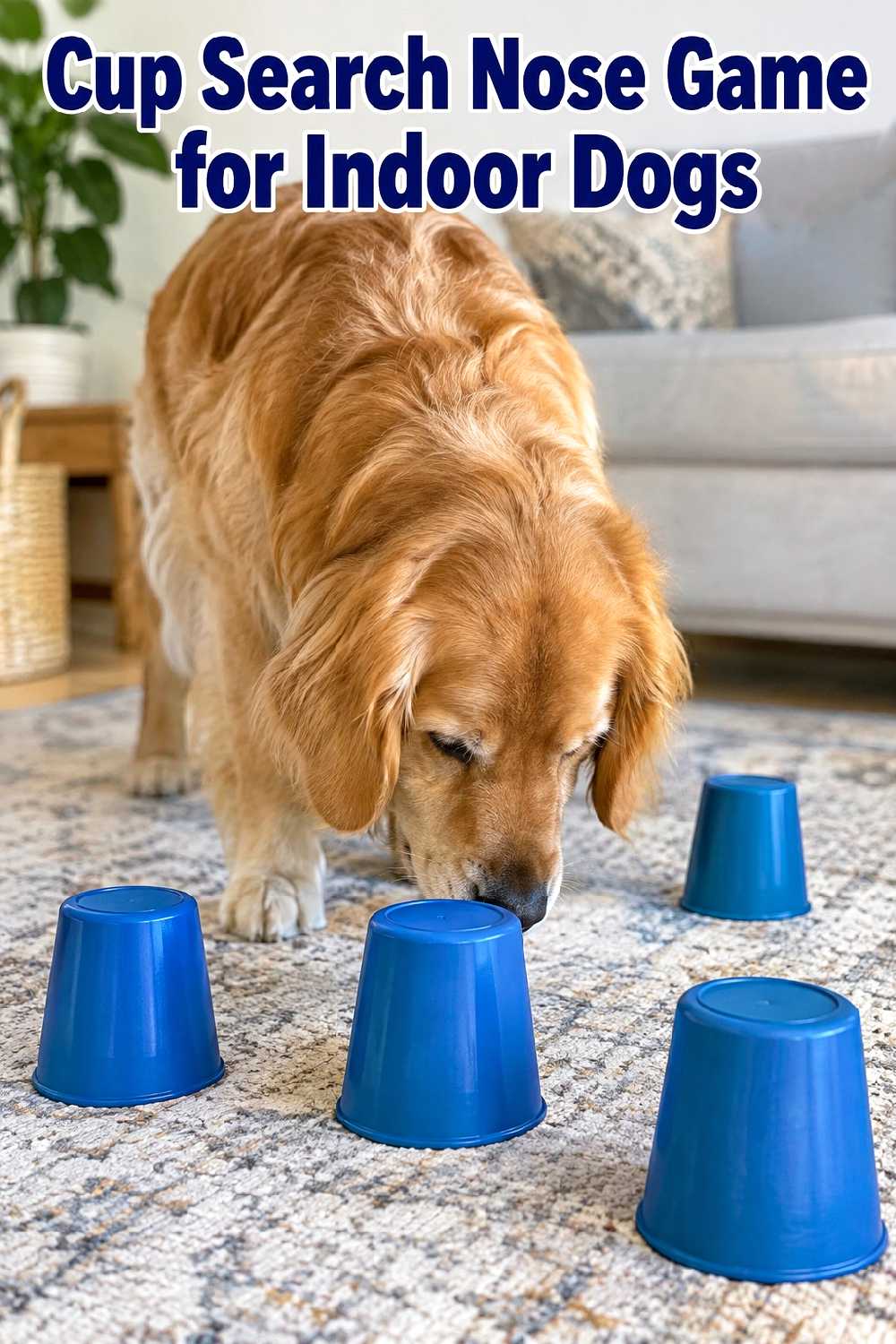 6. Cup Search Nose Game For Indoor Dogs