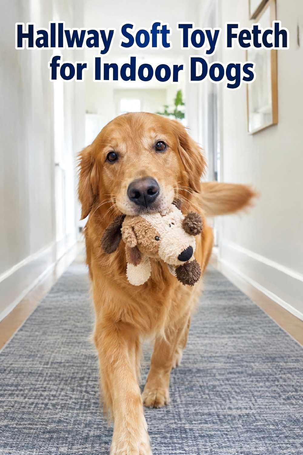 11. Hallway Soft Toy Fetch For Indoor Dogs