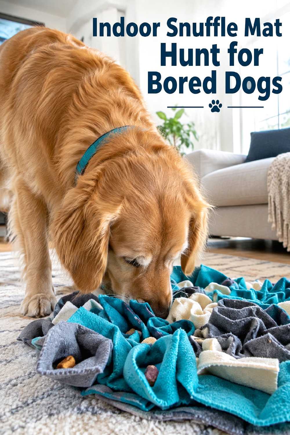 1. Indoor Snuffle Mat Hunt For Bored Dogs